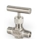 Manufacturer High Pressure SS 1/4 Tube Connection Metering Male Thread Needle Control Valve Forged Small Straight  Needle Valve